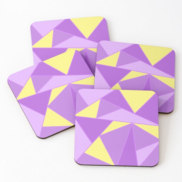 Item preview, Purple and yellow triangles abstract design  designed and sold by Pasan-hpmm.