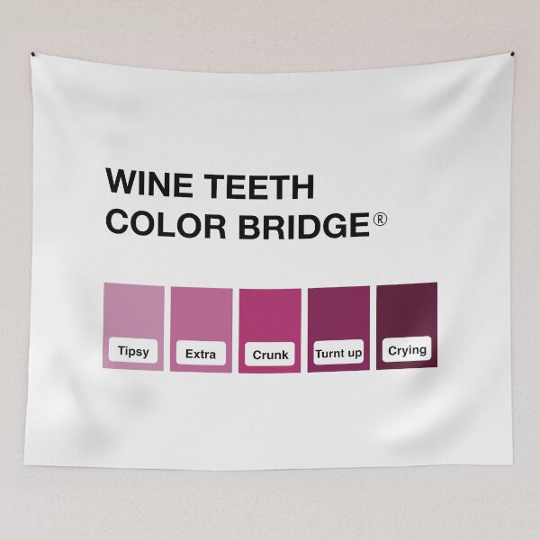 Item preview, Wine Teeth Color Bridge - Red Wine designed and sold by GringoNation.