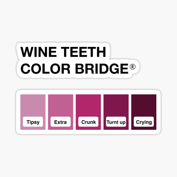 Item preview, Wine Teeth Color Bridge - Red Wine designed and sold by GringoNation.