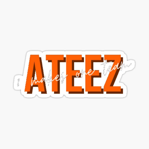 ATEEZ Orange Logo Sticker