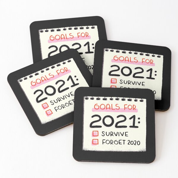 Item preview, Goals for 2021:  Survive & Forget 2020 designed and sold by jonnyhoff.