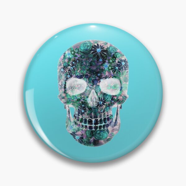 Item preview, Floral Psychedelic Colored Abstract  Skull designed and sold by BritzShop.