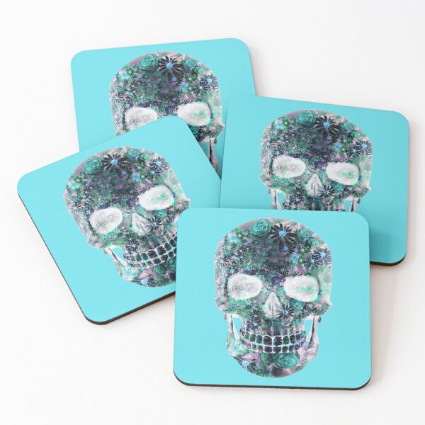 Item preview, Floral Psychedelic Colored Abstract  Skull designed and sold by BritzShop.