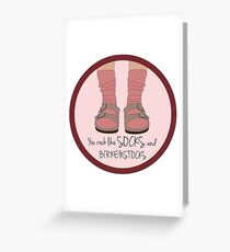 Tarjeta de felicitación birkenstocks