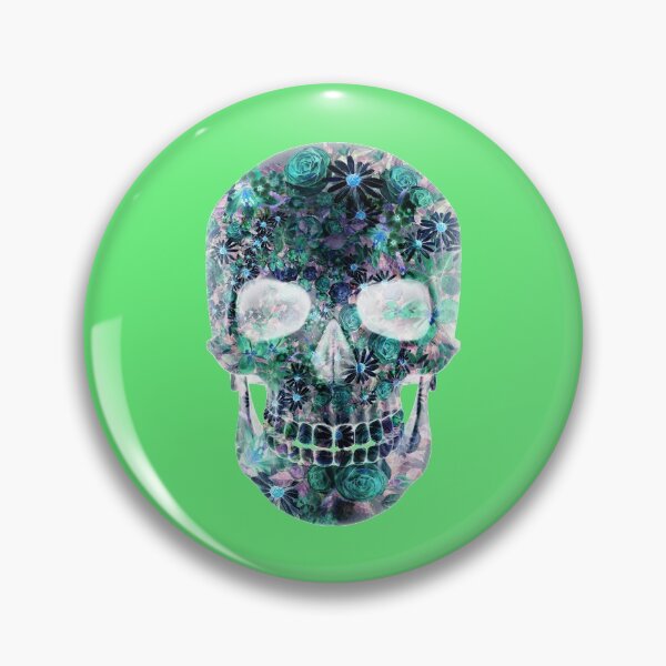 Item preview, Floral Psychedelic Colored Abstract  Skull designed and sold by BritzShop.