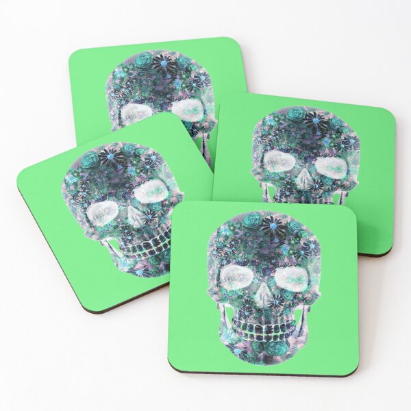 Item preview, Floral Psychedelic Colored Abstract  Skull designed and sold by BritzShop.