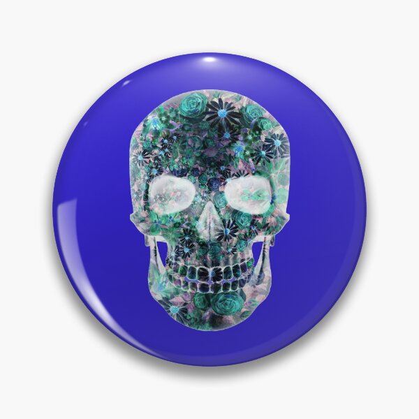 Item preview, Floral Psychedelic Colored Abstract  Skull designed and sold by BritzShop.