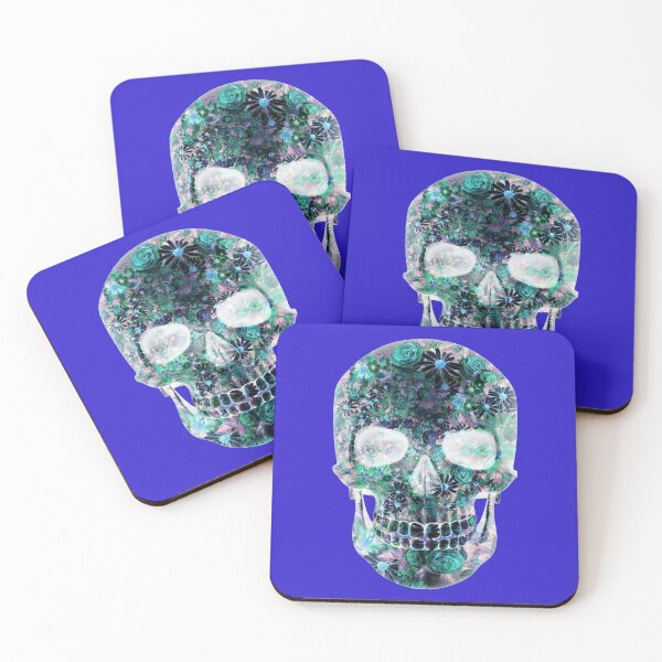 Item preview, Floral Psychedelic Colored Abstract  Skull designed and sold by BritzShop.