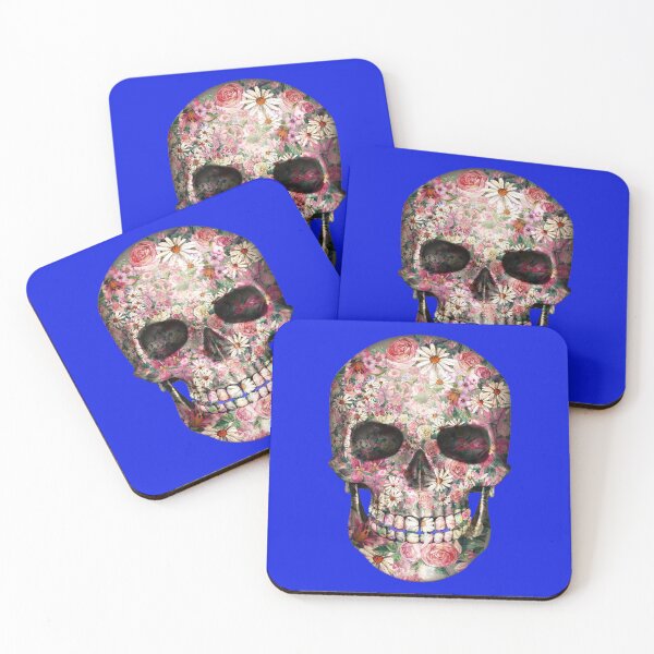 Item preview, Floral Psychedelic Colored Abstract  Skull designed and sold by BritzShop.