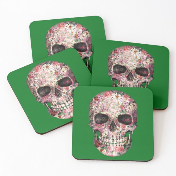 Item preview, Floral Psychedelic Colored Abstract  Skull designed and sold by BritzShop.