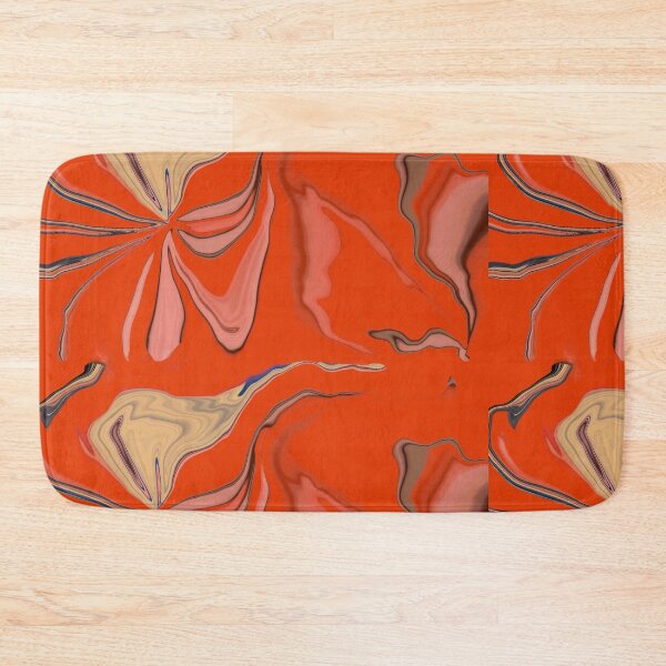 Item preview, Bright vibrant floral effect marbled abstract designed and sold by Diane Hunter Art.