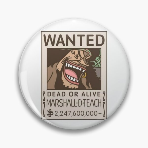 Item preview, WANTED - Black Beard designed and sold by OnePieceSHOP.