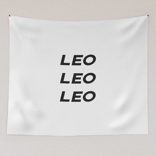 Item preview, Leo Leo Leo Black Zodiac Sign Text designed and sold by Cefani Musk.