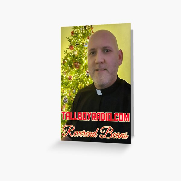 The Reverend Beans at Christmas Greeting Card