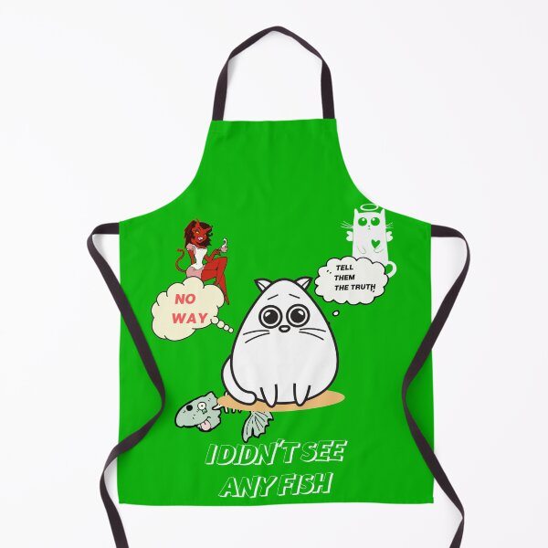 Item preview, Cat Humor-I Didn't See Any Fish designed and sold by TeesFashion.