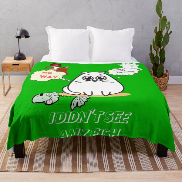 Item preview,  Cat Humor-I Didn't See Any Fish designed and sold by TeesFashion.