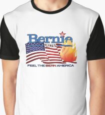 BERNIE 2016 - Feel The Bern America! Graphic T-Shirt