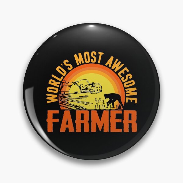 Item preview, World's Most Awesome Farmer designed and sold by mteehut.