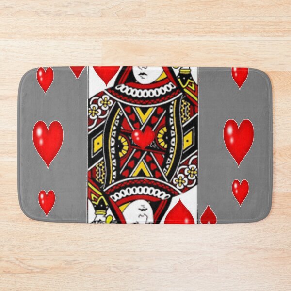 Item preview, QUEEN OF HEARTS GREY ART CASINO CARD ABSTRACT designed and sold by sharlesart.