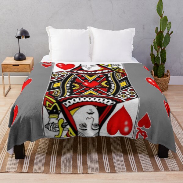 Item preview, QUEEN OF HEARTS GREY ART CASINO CARD ABSTRACT designed and sold by sharlesart.