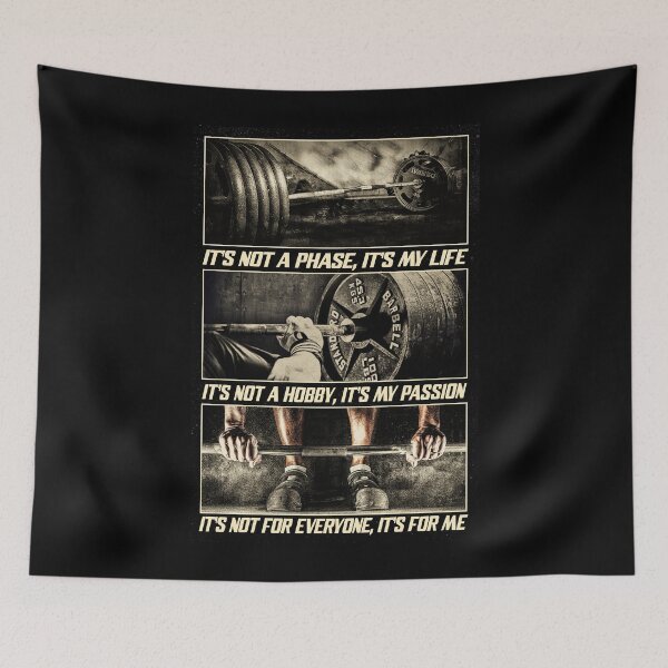 Item preview, The Barbell It's Not A Phase, It's My Life It's Not A Hobby Gift Lift The Weight designed and sold by Susanspy007.
