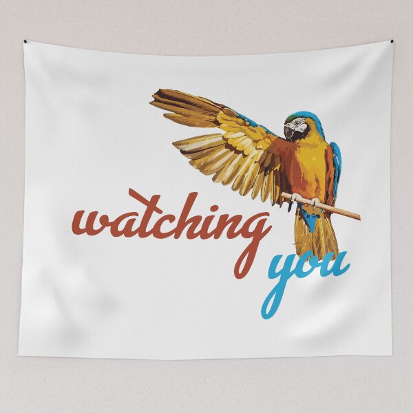 Item preview, Parrot Watching You designed and sold by QualBuonVento.