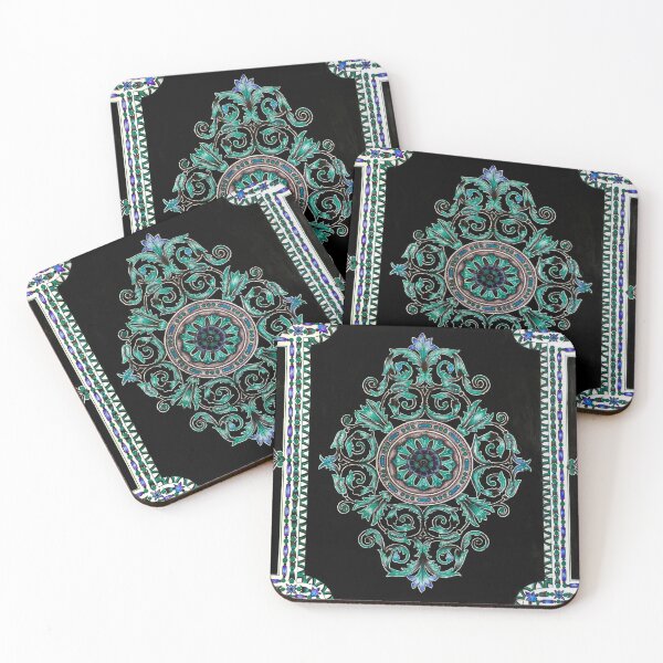 Item preview, floral print - green designed and sold by Sana--Art.