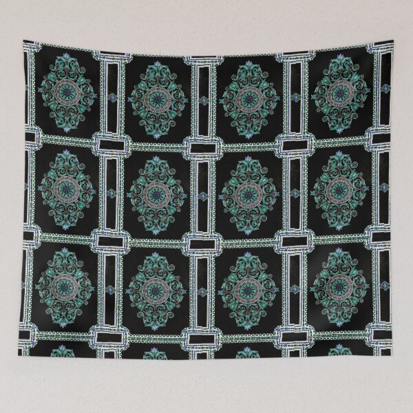 Item preview, floral print - green designed and sold by Sana--Art.
