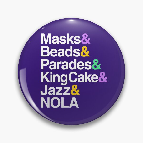 Item preview, Marti Gras Helvetica (Masks, Beads, Parades, King Cake, NOLA) designed and sold by BootsBoots.