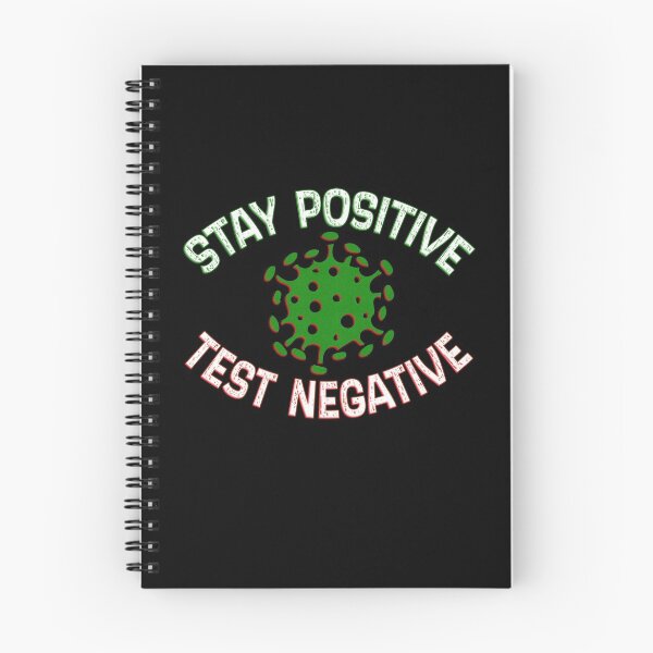 Item preview, stay positive test negative motivational quote designed and sold by AllLeftSides42.