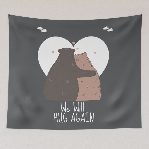 Item preview, We Will Hug Again (white) designed and sold by ProtonProject.