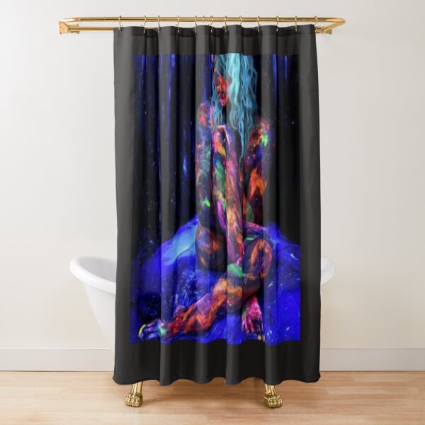 Colored lady Shower Curtain