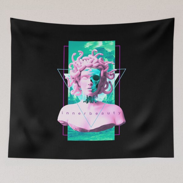 Item preview, Vaporwave Aesthetic Medusa Estatua Arte Retro Japonés Otaku designed and sold by Hitagivapor.