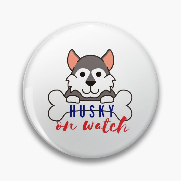 Item preview, husky on watch designed and sold by JocelynCrafts.