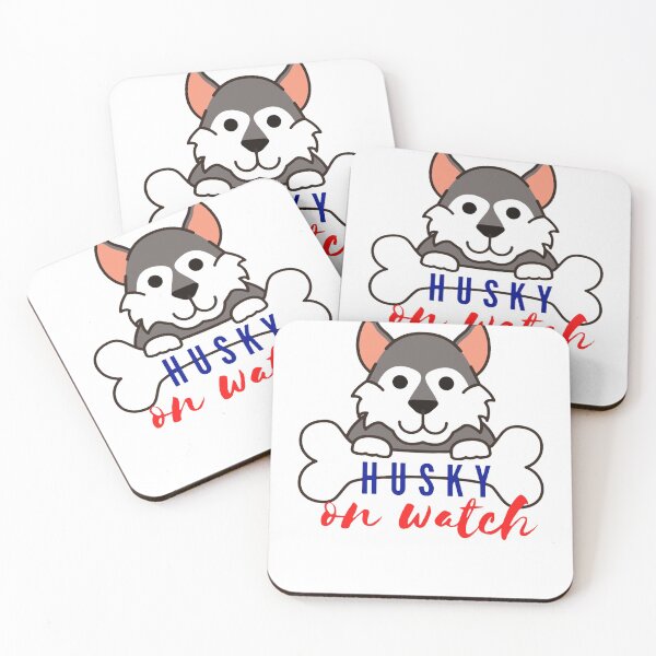 Item preview, husky on watch designed and sold by JocelynCrafts.