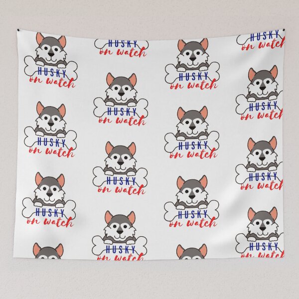 Item preview, husky on watch designed and sold by JocelynCrafts.