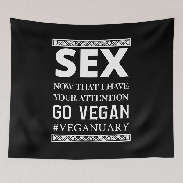 Item preview, Funny Vegan quote - Veganuary designed and sold by Pandoras-Boxx.