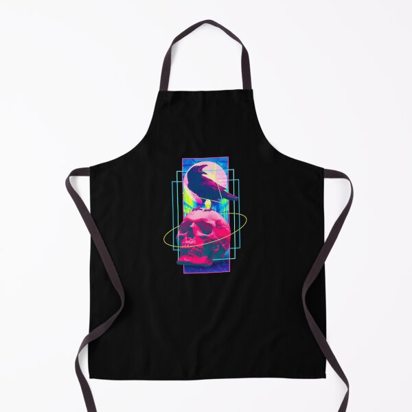 Item preview, Vaporwave Skull & Crow - Halloween Retro Aesthetic Art  designed and sold by Hitagivapor.