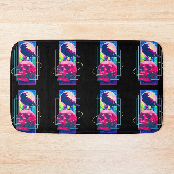 Item preview, Vaporwave Skull & Crow - Halloween Retro Aesthetic Art  designed and sold by Hitagivapor.