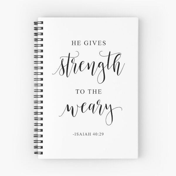 Item preview, He Gives Strength To The Weary, Isaiah 40:29, Bible Verse designed and sold by aenaonartwork.