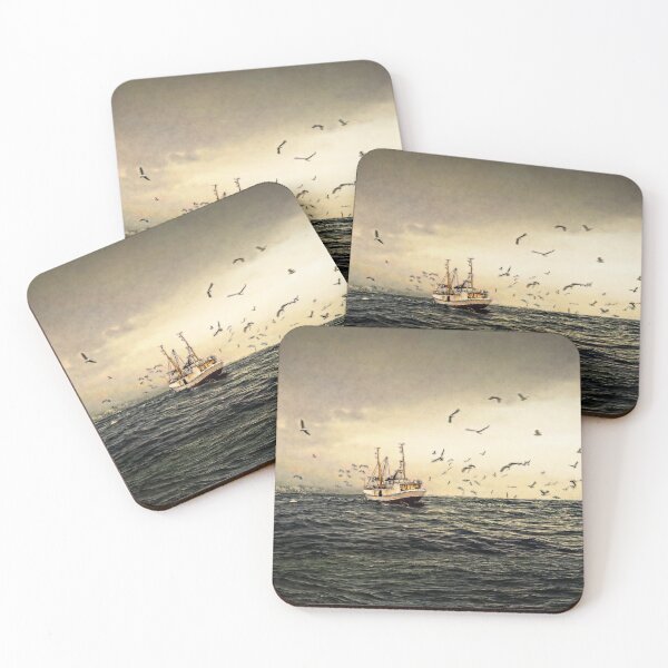 Item preview, Fishing cutter fishing boat fishing designed and sold by coolArtGermany.