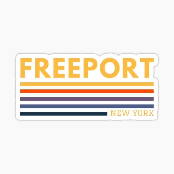 "Freeport New York" Sticker by Taumaturgo Redbubble