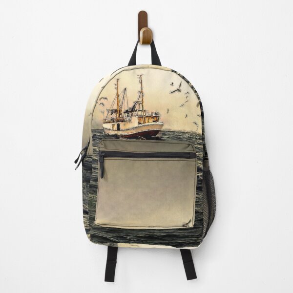 Item preview, Fishing cutter fishing boat fishing designed and sold by coolArtGermany.