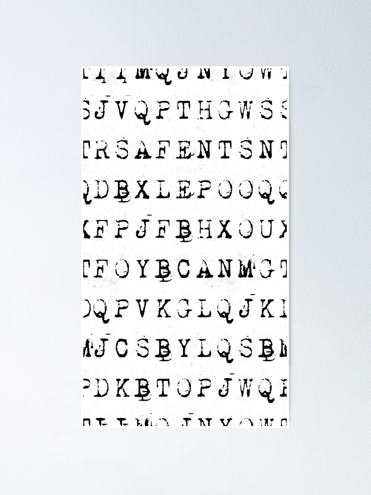 Old typewriter Alphabet, small letter stickers