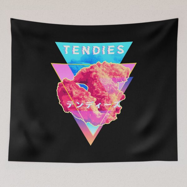 Item preview, Vaporwave Art - Tendies Chicken Tenders Japanese Kanji Aesthetic designed and sold by Hitagivapor.