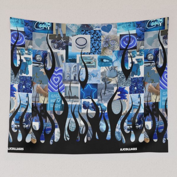Item preview, The Blues Flame Collage  designed and sold by Ajcollages.