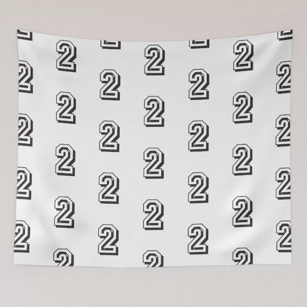 Item preview, 2 number college font designed and sold by GeogDesigns.