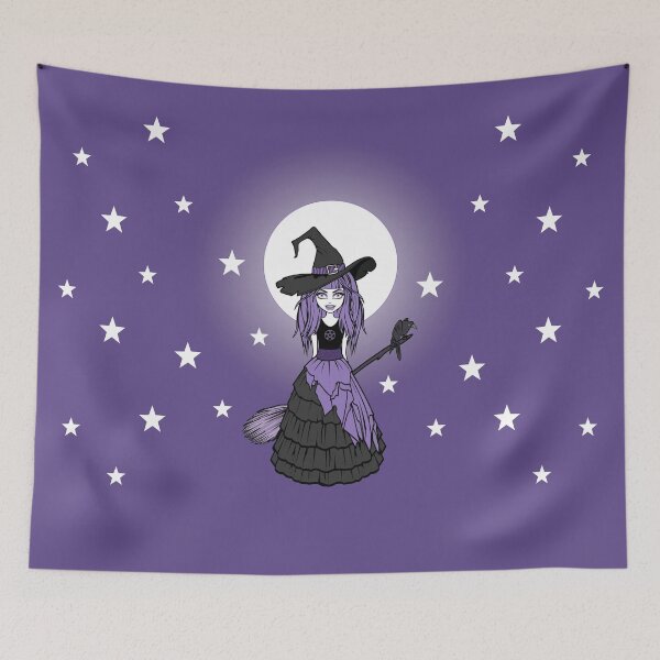 Item preview, Full Moon Purple Cheeky Witch® designed and sold by cheekywitch.