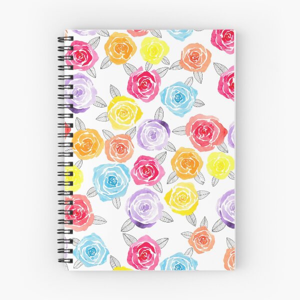 Item preview, Rainbow Watercolor Roses designed and sold by Kinasart.