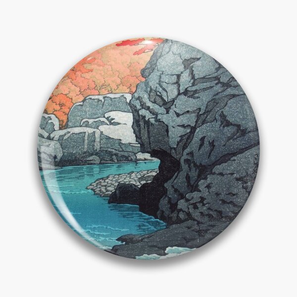 Item preview, Tengu Rock Hasui Kawase River Shin-Hanga Scenery   designed and sold by RBEnt.